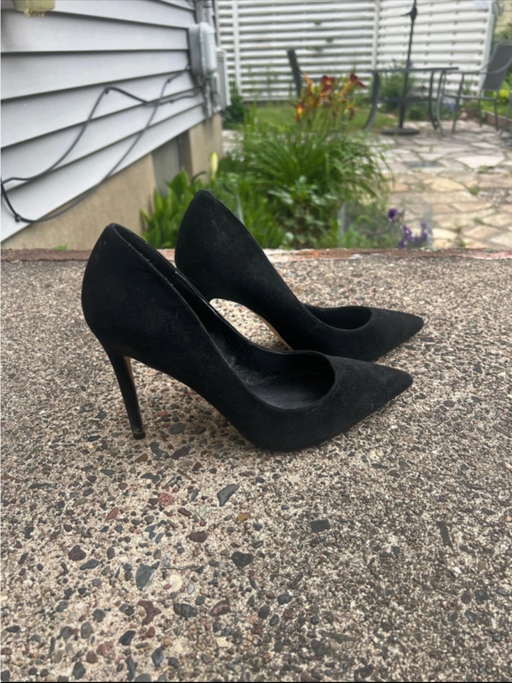 Steve Madden Black Pointed-Toe Stiletto Heels